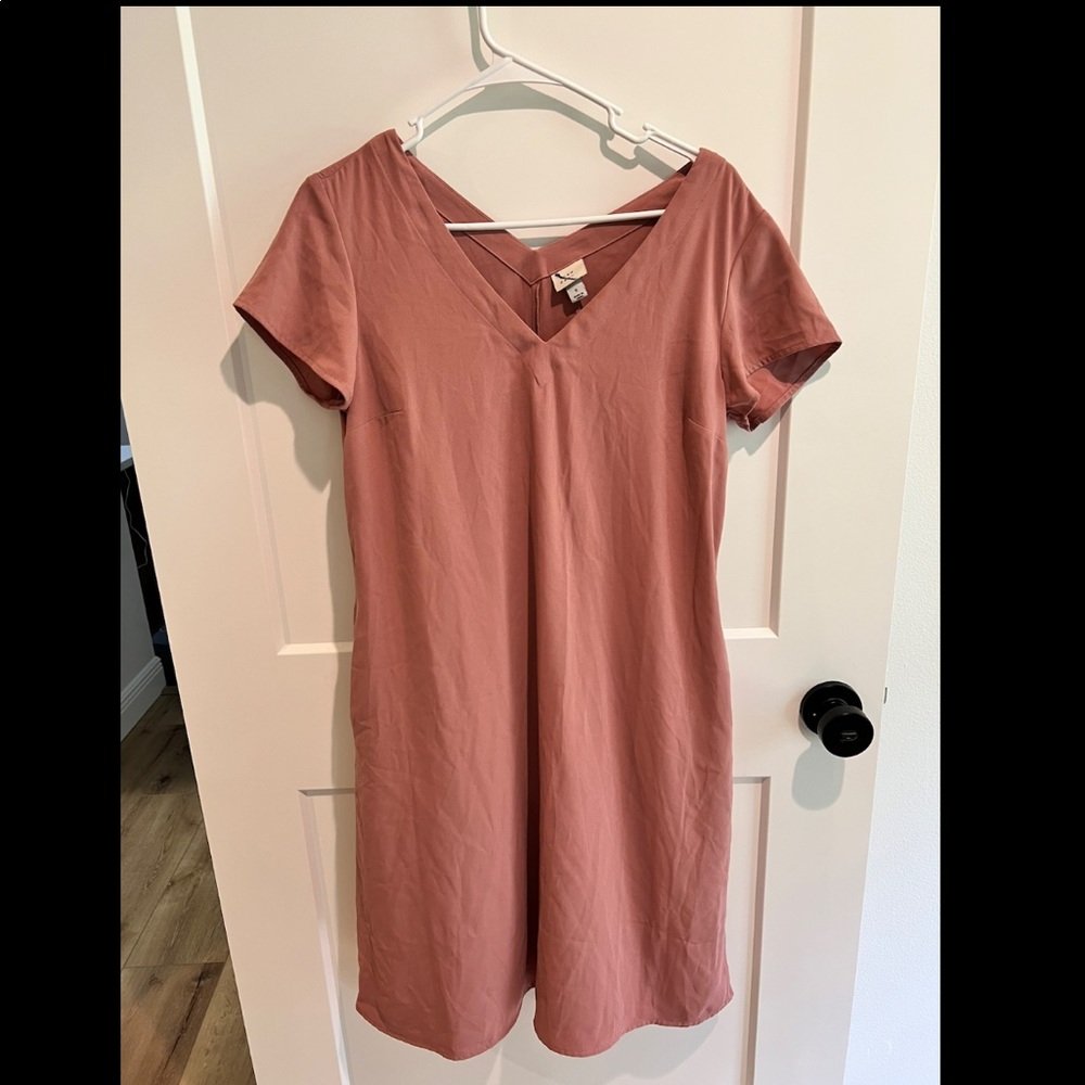V-neck T-shirt dress